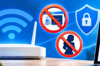 Tela de sistema mostrando como bloquear anúncios e sites adultos no router da DIGI.